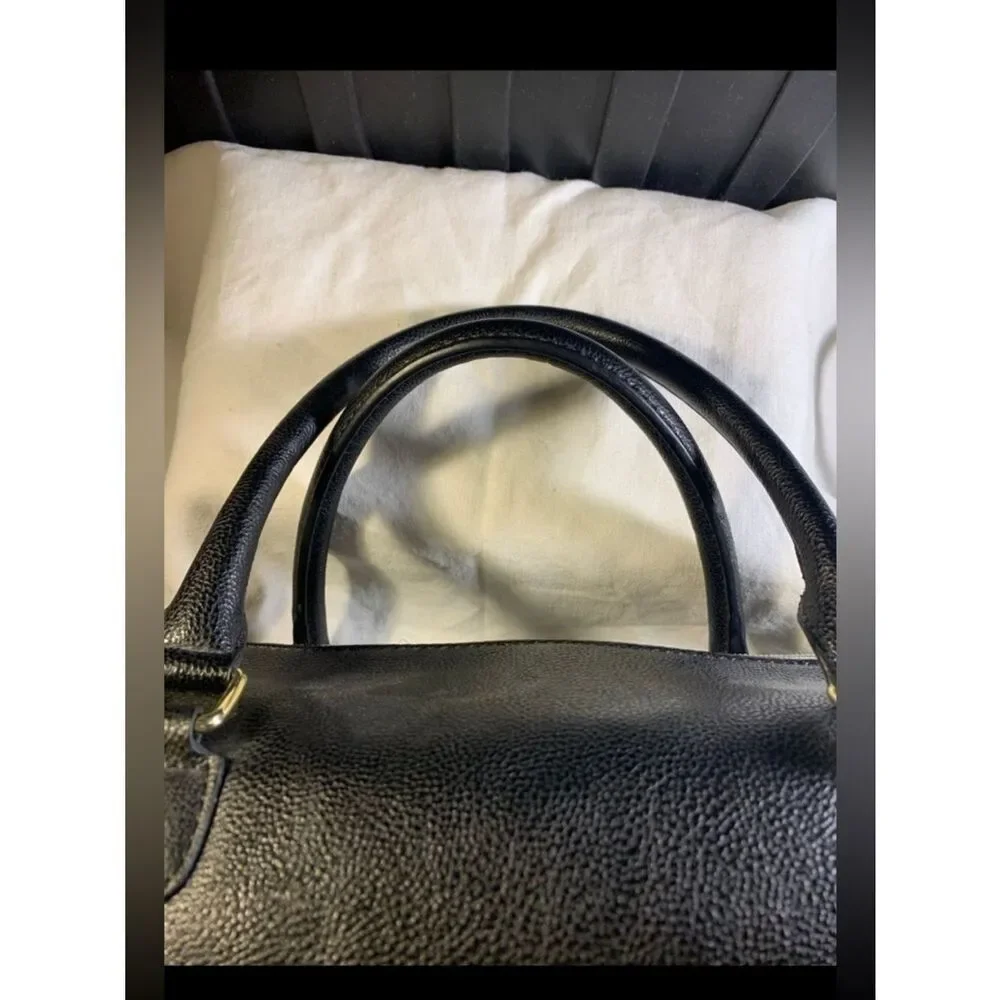 Betsey Johnson Dead stock  Black & White Striped Satchel with Pink Accent